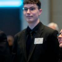 Students attending the West Michigan Economic Forecast